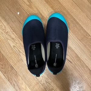 Mahabis-summer shoes in navy and teal